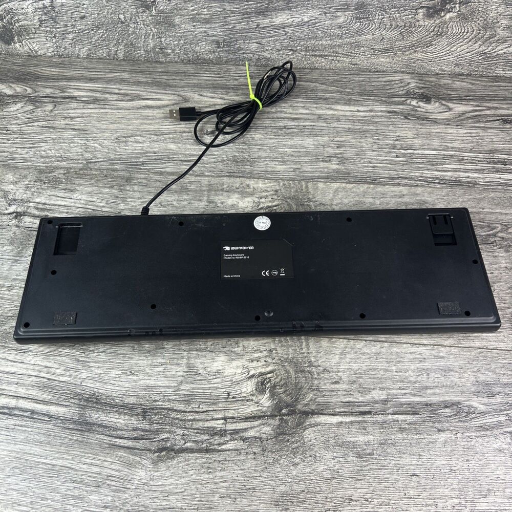 iBUYPOWER KB-IBP-2210 Wired RGB Gaming Keyboard — Tested Working - Picture 9 of 9